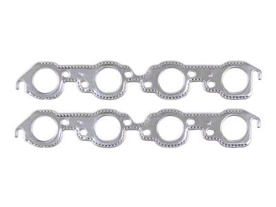 Mr. Gasket Header Gaskets; Aluminum-Layered; Round Ports (67-72 Big Block V8 Camaro)