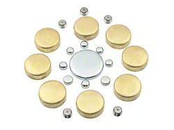 Mr. Gasket Brass Freeze Plug Kit (55-91 Small Block V8 Corvette C1, C2, C3 & C4)