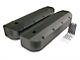 Mr. Gasket Fabricated Aluminum Valve Covers; Black; Long Bolt (65-74 Big Block V8 Corvette C2 & C3)