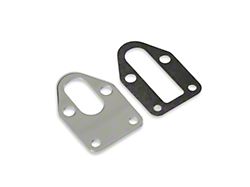 Mr. Gasket Fuel Pump Mounting Plate; Chrome (55-81 Small Block V8 Corvette C1, C2 & C3)