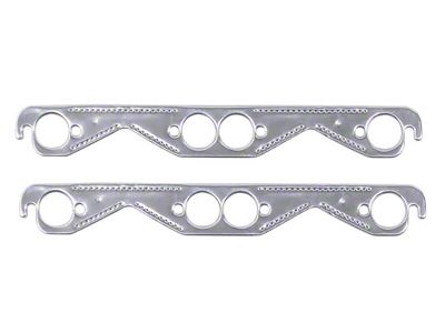 Mr. Gasket Header Gaskets; Aluminum-Layered; Round Ports (55-91 Small Block V8 Corvette C1, C2, C3 & C4)