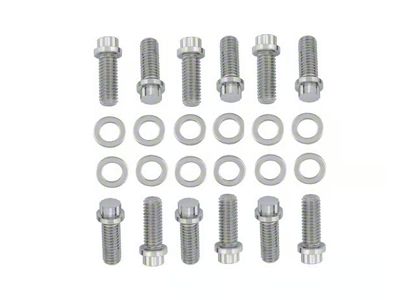 Mr. Gasket Intake Manifold Bolt Set; 12-Point; Grade 8 (55-91 Small Block V8 Corvette C1, C2, C3 & C4)