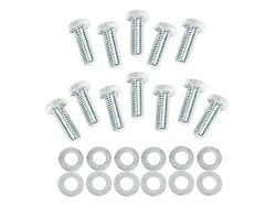 Mr. Gasket Intake Manifold Bolt Set; Hex Head; Grade 5; Silver (55-91 Small Block V8 Corvette C1, C2, C3 & C4)