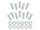 Mr. Gasket Intake Manifold Bolt Set; Hex Head; Grade 5; Silver (55-91 Small Block V8 Corvette C1, C2, C3 & C4)