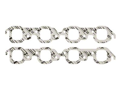 Mr. Gasket Performance Header Gaskets; 1.85-Inch x 1.90-Inch Round Ports (65-74 Big Block V8 Corvette C2 & C3)