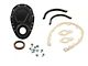 Mr. Gasket Timing Cover Kit; Flat Black (55-87 Small Block V8 Corvette C1, C2, C3 & C4)