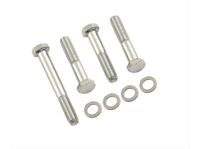 Mr. Gasket Water Pump Bolts; Chrome (55-91 Corvette C1, C2, C3 & C4 w/ Short Water Pump)