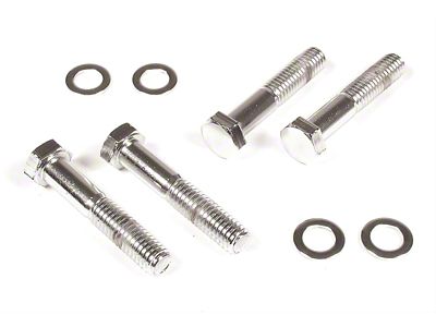 Mr. Gasket Water Pump Bolts; Chrome (55-91 Corvette C1, C2, C3 & C4 w/ Long Water Pump)