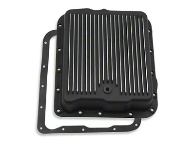 Mr. Gasket THM700/4L60-E Transmission Oil Pan; Black Aluminum (83-92 Camaro)