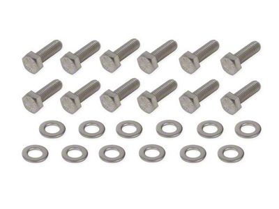 Mr. Gasket Engine Block Rear Cover Bolt Set; Stainless Steel (98-02 5.7L Firebird)