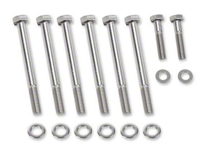 Mr. Gasket Water Pump Bolt Set; Polished Stainless Steel (98-02 5.7L Firebird)