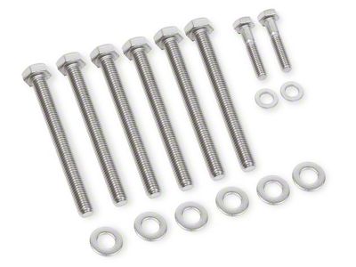 Mr. Gasket Water Pump Bolt Set; Stainless Steel (98-02 5.7L Firebird)