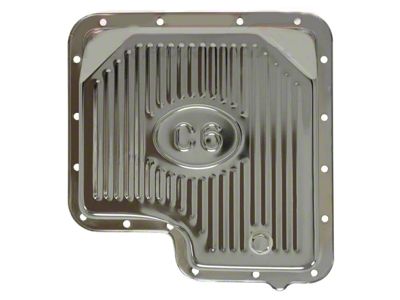 C6 Transmission Pan; Chrome (67-73 Mustang)