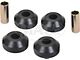 Front Strut Rod Bushings; Black (64-73 Mustang, Excluding BOSS 302 & GT350)