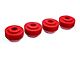 Front Strut Rod Bushings; Red (64-66 Mustang, Excluding GT350)