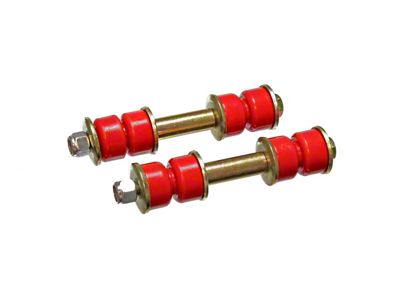 Front Sway Bar End Links; 1-5/8-Inch; Red (64-66 Mustang, Excluding GT350)