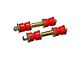 Front Sway Bar End Links; 1-5/8-Inch; Red (64-66 Mustang, Excluding GT350)