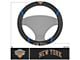 Steering Wheel Cover with New York Knicks Logo; Black (Universal; Some Adaptation May Be Required)