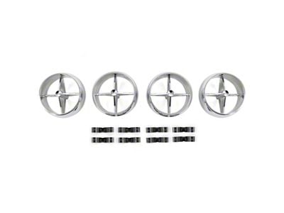 Air Conditioner Fan Register for Underdash Hang-On Unit; 4-Piece Set (1966 Mustang)