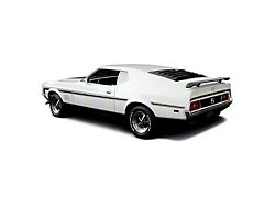 Aluminum Louvers; Matte Black (71-73 Mustang Sportsroof)