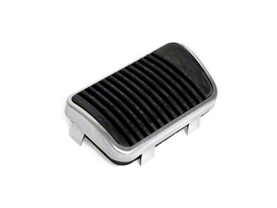 Brake Pedal Pad with Stainless Steel Trim (65-73 Mustang)