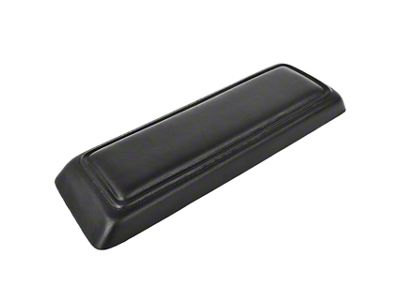 Center Console Padded Lid; Black (71-73 Mustang)