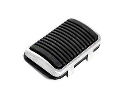 Clutch Pedal Pad with Stainless Steel Trim (69-73 Mustang)