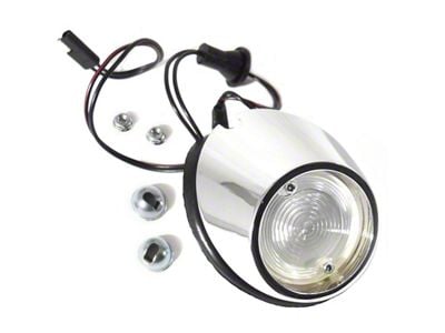 Complete Backup Light Assembly; Driver Side (67-68 Mustang)