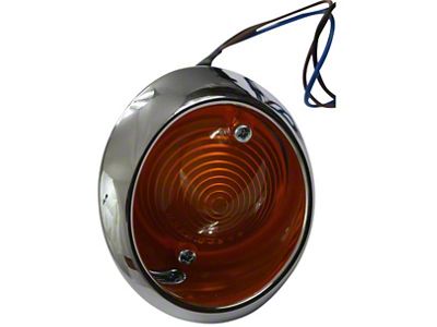 Complete Parking Light Assembly; Passenger Side (64-66 Mustang)