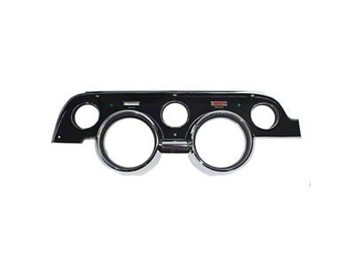 Dash Gauge Bezel; Black (1967 Mustang w/ Standard Interior)