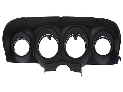 Dash Guage Bezel; Black (1970 Mustang w/ Standard Interior)