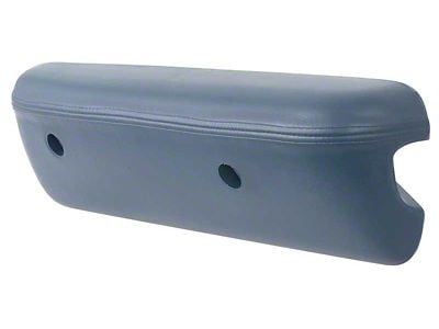 Deluxe Interior Armrest Pad; Driver Side; Blue (1968 Mustang)