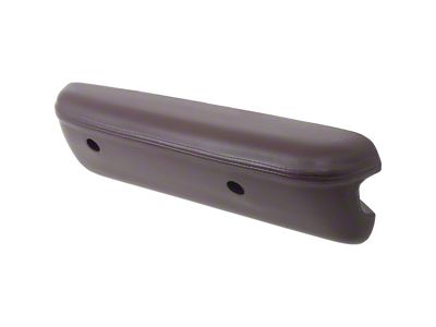 Deluxe Interior Armrest Pad; Driver Side; Maroon Red (1968 Mustang)