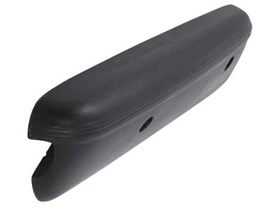 Deluxe Interior Armrest Pad; Passenger Side; Black (1968 Mustang)