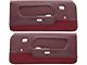 Deluxe Interior Door Panels; Dark Red with Maroon Carpet (1969 Mustang)