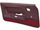 Deluxe Interior Door Panels; Dark Red with Maroon Carpet (1969 Mustang)