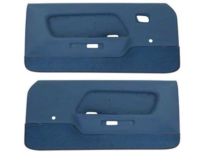 Deluxe Interior Door Panels; Medium Blue with Blue Carpet (1969 Mustang)