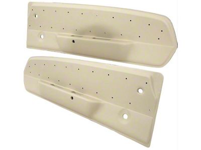 Deluxe Interior Door Panels; Parchment (1967 Mustang)