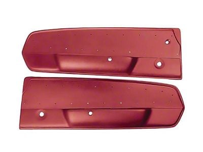 Deluxe Interior Door Panels; Red (1967 Mustang)