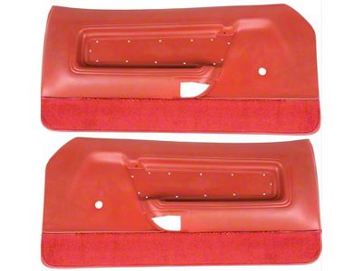 Deluxe Interior Door Panels; Vermilion (71-73 Mustang)