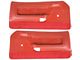 Deluxe Interior Door Panels; Vermilion (71-73 Mustang)