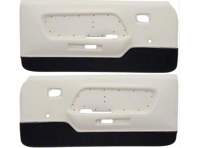 Deluxe Interior Door Panels; White with Black Carpet (1969 Mustang)