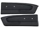 Deluxe Interior Pony Vinyl Door Panels; Black (65-66 Mustang)