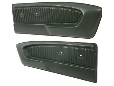 Deluxe Interior Pony Vinyl Door Panels; Ivy Gold (65-66 Mustang)