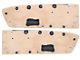 Deluxe Interior Pony Vinyl Door Panels; Parchment (65-66 Mustang)