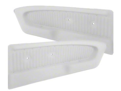 Deluxe Interior Pony Vinyl Door Panels; White (65-66 Mustang)