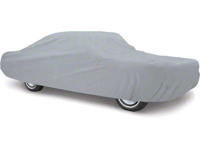 Diamond Fleece Indoor Car Cover; Gray (64-68 Mustang Coupe, Convertible)