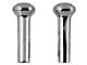 Door Lock Knob Set; Round Head; Chrome (68-73 Mustang)