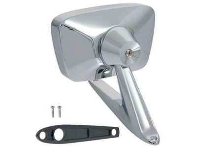 Door Mirror; Chrome; Passenger Side (67-68 Mustang)