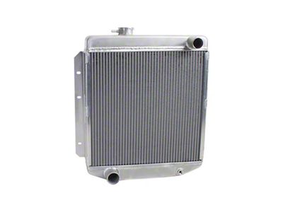 ExactFit DownFlow Radiator; 2-Row (65-66 I6, Late Model V8 Mustang w/ Manual Transmission)